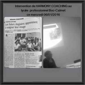 Intervention de Harmony Coaching au lycee professionnel Boc-Calmet