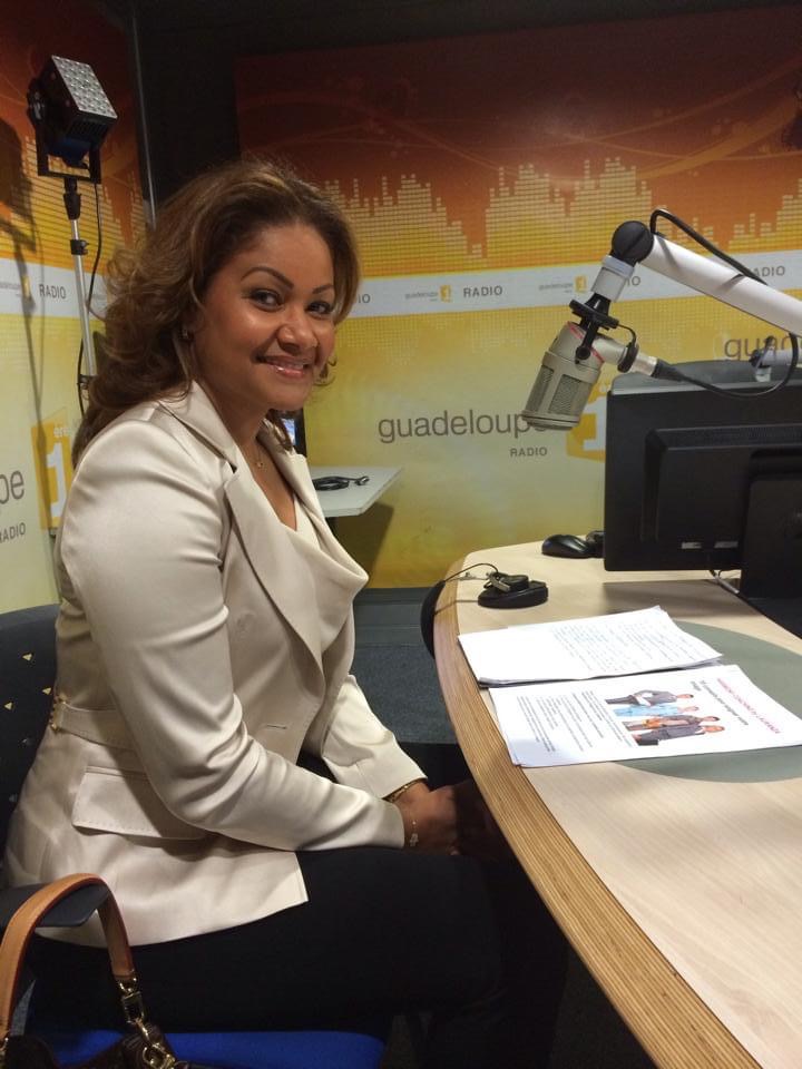 Lauranza Doliman invitée Guadeloupe 1ère radio avec Guylaine Conquet